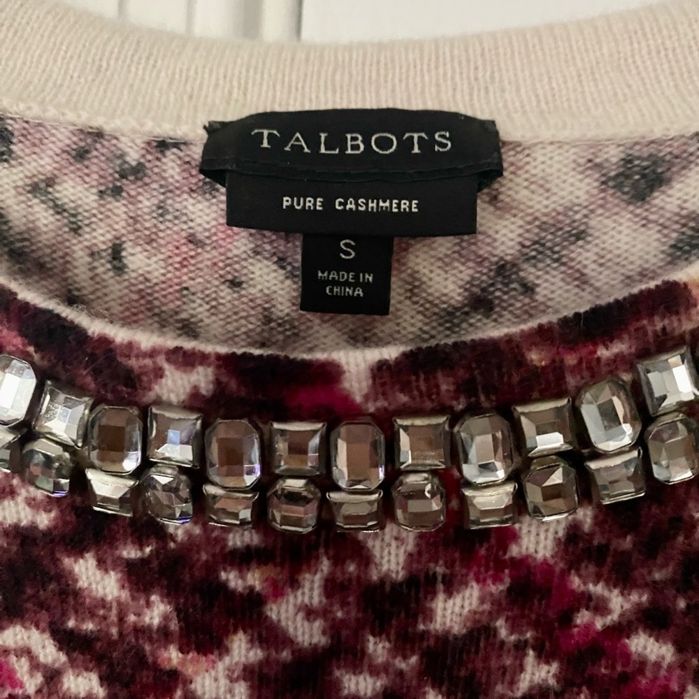Talbots Glenn Plaid Cashmere Sweater - Picture 4 of 4